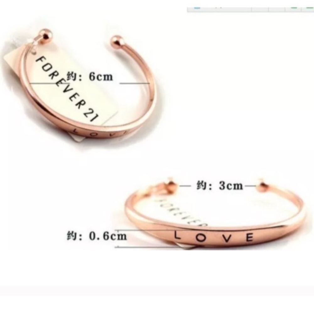 NWT 3 beautiful Colors “Love” engraved  $ll - Picture 2 of 2